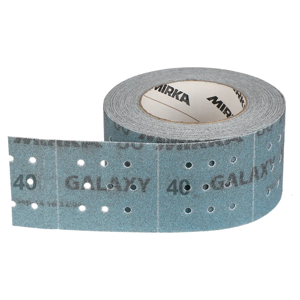 Mirka Galaxy Perforated Abrasive Roll 70X70mm Multfit Grip Range