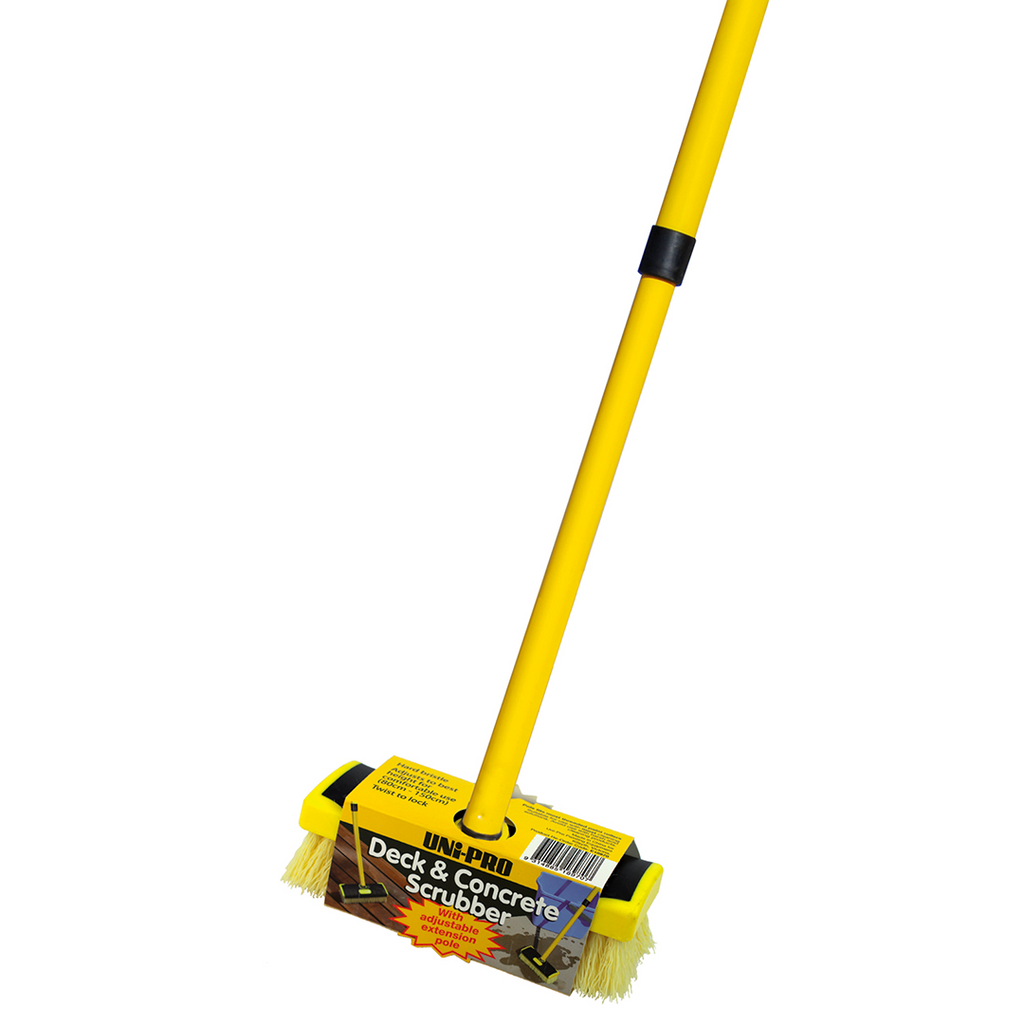 Uni-Pro Deck and Concrete Scrubber with Adjustable Pole