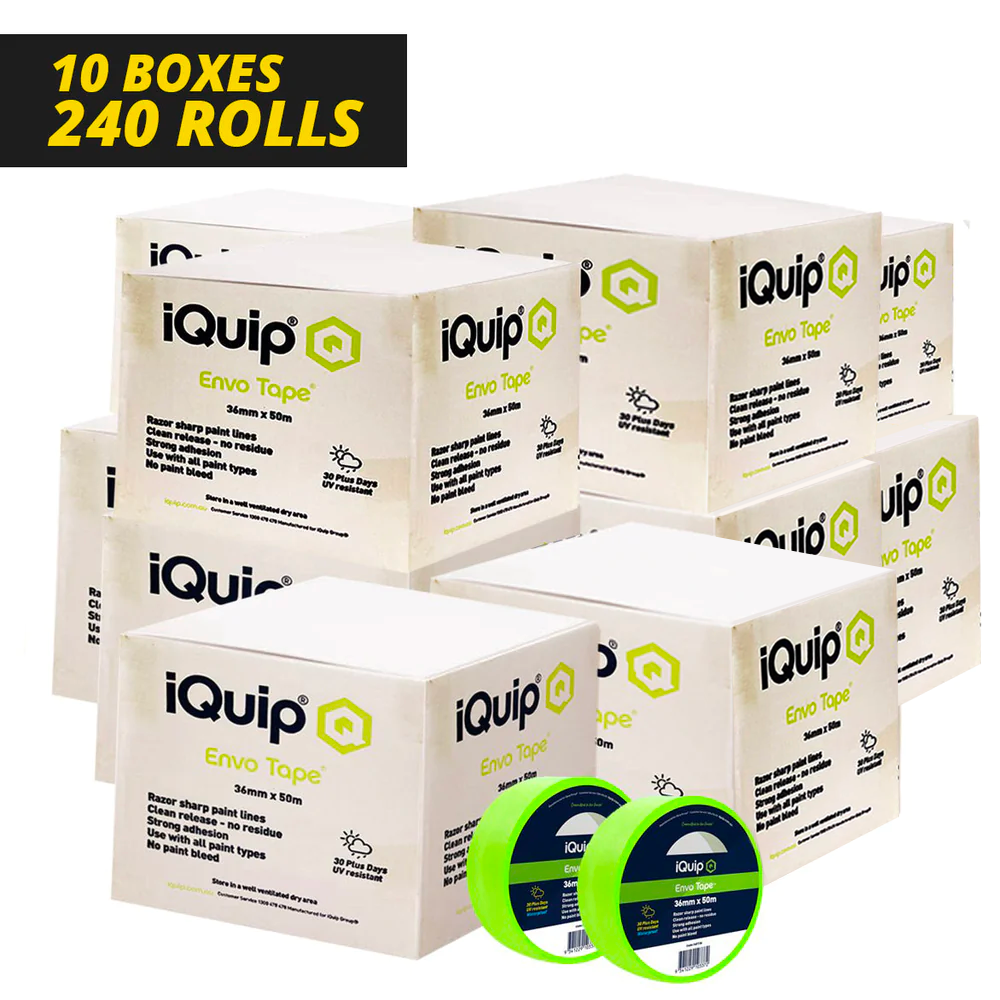 iQuip 30-Day Envo Masking Tape 36mm x 50m - 240 Rolls