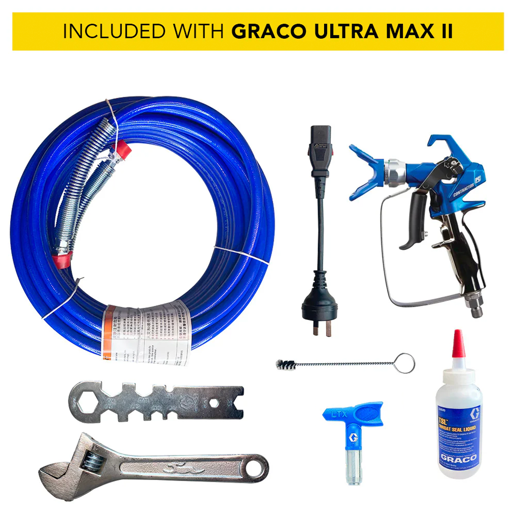 Graco Ultra Max II 595PC Pro Electric Airless Sprayer - Hi-Boy/Low-Boy Cart With Value Pack