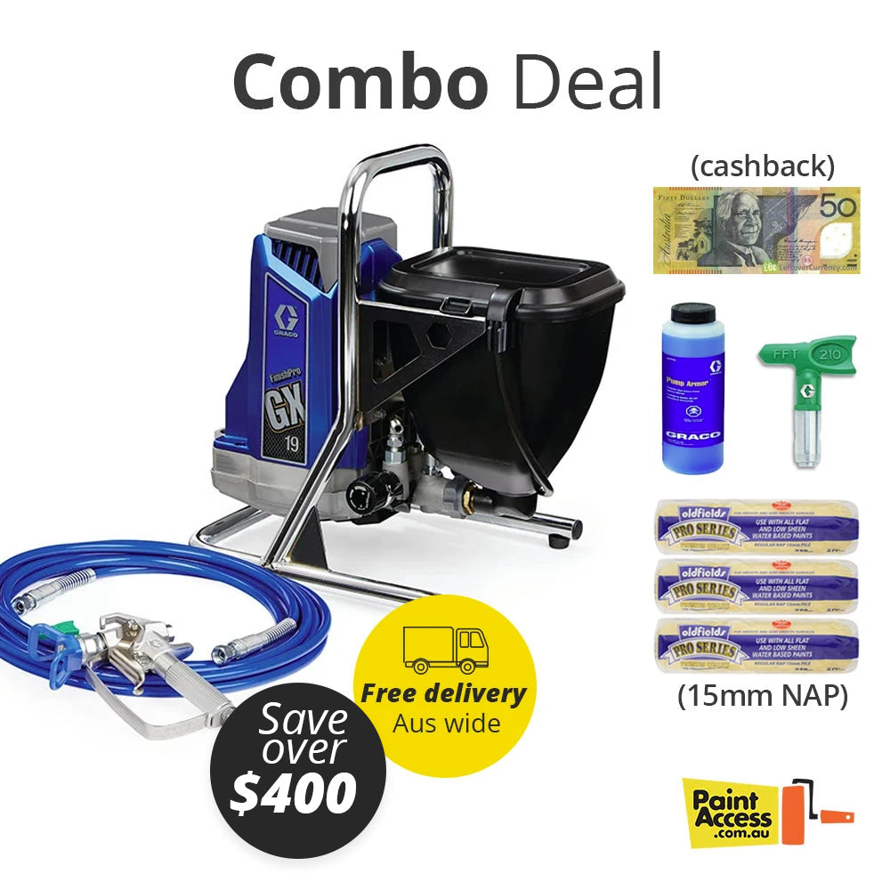 GX 19 Graco FinishPro Paint Sprayer 17H223  - Combo With Cash Back