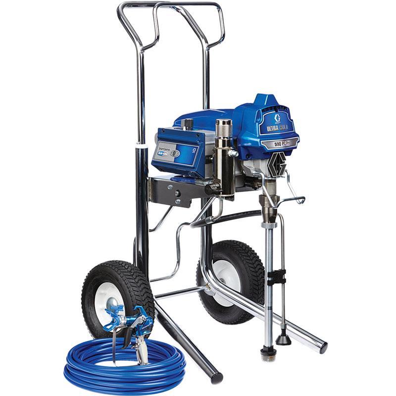 Graco Ultra Max II 595PC Pro Electric Airless Sprayer - Hi-Boy/Low-Boy Cart With Value Pack