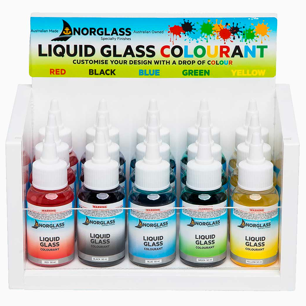 NORGLASS Liquid Glass Metallics and Colourants Range