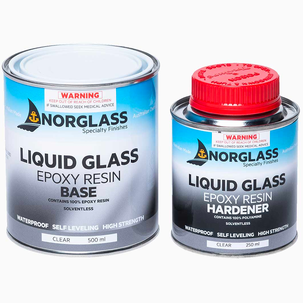 NORGLASS Liquid Glass Epoxy Resin Base and Hardener