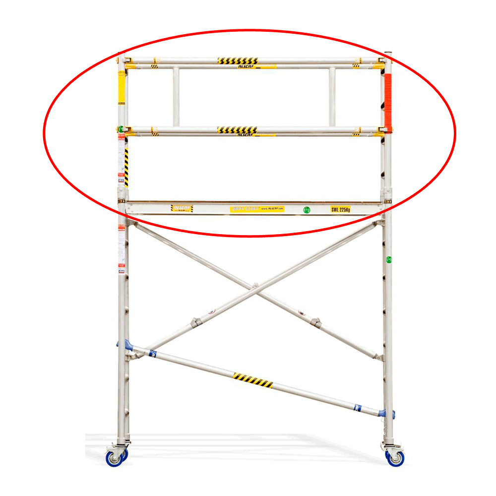 Oldfields Standard Scaffold Guardrail Extension Pack A 1.9m