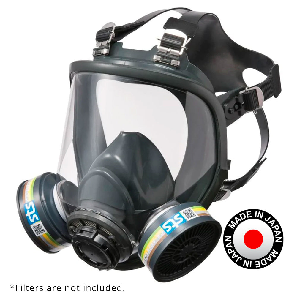 Maxisafe STS CX01 Silicone Twin Full Face Respirator With STS ABEK1 Gas Filter Cartridge